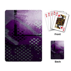 Evil Moon Dark Background With An Abstract Moonlit Landscape Playing Card by Simbadda