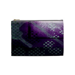 Evil Moon Dark Background With An Abstract Moonlit Landscape Cosmetic Bag (medium)  by Simbadda