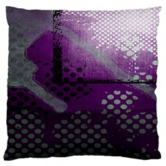 Evil Moon Dark Background With An Abstract Moonlit Landscape Large Cushion Case (one Side) by Simbadda