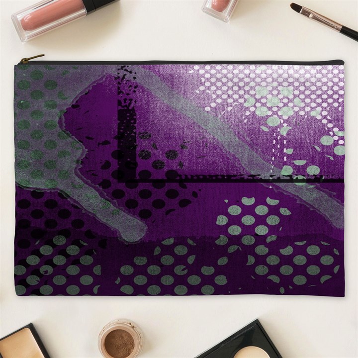 Evil Moon Dark Background With An Abstract Moonlit Landscape Cosmetic Bag (XXXL) 