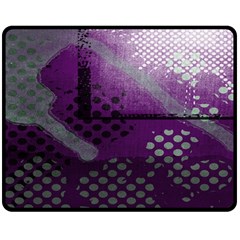 Evil Moon Dark Background With An Abstract Moonlit Landscape Double Sided Fleece Blanket (medium)  by Simbadda