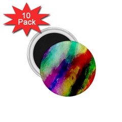 Colorful Abstract Paint Splats Background 1 75  Magnets (10 Pack)  by Simbadda