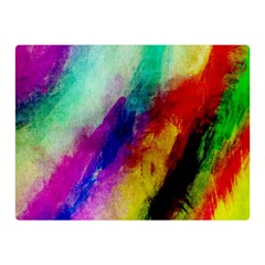 Colorful Abstract Paint Splats Background Double Sided Flano Blanket (mini)  by Simbadda