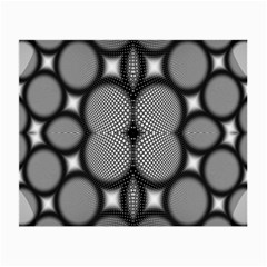 Mirror Of Black And White Fractal Texture Small Glasses Cloth (2-side) by Simbadda