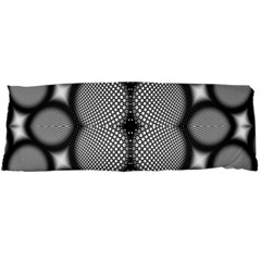 Mirror Of Black And White Fractal Texture Body Pillow Case Dakimakura (two Sides) by Simbadda