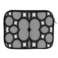 Mirror Of Black And White Fractal Texture Apple Ipad 2/3/4 Zipper Cases by Simbadda