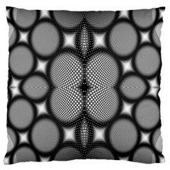 Mirror Of Black And White Fractal Texture Standard Flano Cushion Case (one Side) by Simbadda