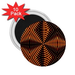 Fractal Pattern Of Fire Color 2 25  Magnets (10 Pack)  by Simbadda