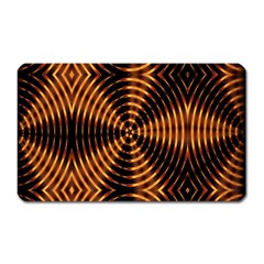 Fractal Pattern Of Fire Color Magnet (rectangular) by Simbadda