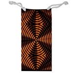 Fractal Pattern Of Fire Color Jewelry Bag Front