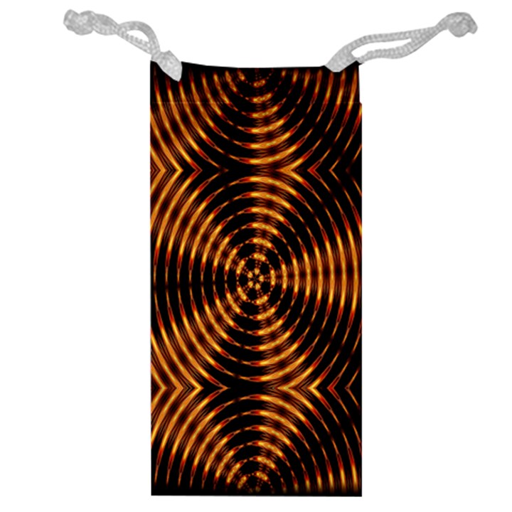 Fractal Pattern Of Fire Color Jewelry Bag