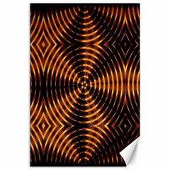 Fractal Pattern Of Fire Color Canvas 24  X 36  by Simbadda