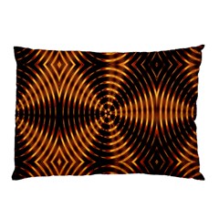 Fractal Pattern Of Fire Color Pillow Case by Simbadda