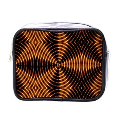 Fractal Pattern Of Fire Color Mini Toiletries Bags by Simbadda