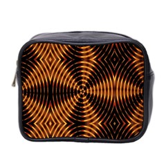 Fractal Pattern Of Fire Color Mini Toiletries Bag 2-side by Simbadda