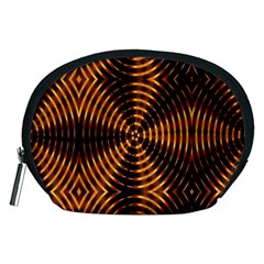 Fractal Pattern Of Fire Color Accessory Pouches (medium)  by Simbadda