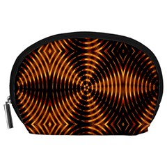 Fractal Pattern Of Fire Color Accessory Pouches (large) 