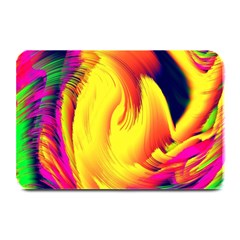 Stormy Yellow Wave Abstract Paintwork Plate Mats by Simbadda