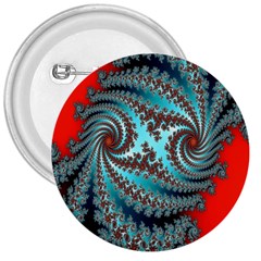 Digital Fractal Pattern 3  Buttons by Simbadda