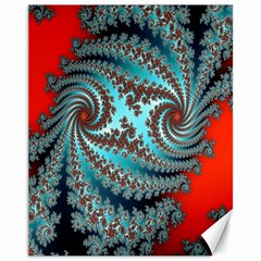 Digital Fractal Pattern Canvas 11  X 14   by Simbadda