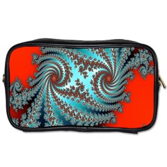 Digital Fractal Pattern Toiletries Bags 2-side by Simbadda