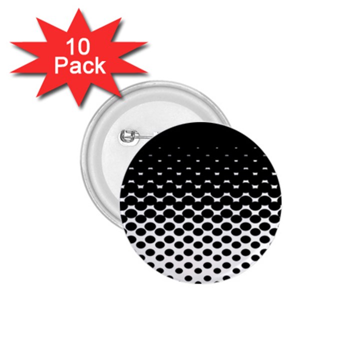 Halftone Gradient Pattern 1.75  Buttons (10 pack)