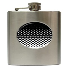 Halftone Gradient Pattern Hip Flask (6 Oz) by Simbadda