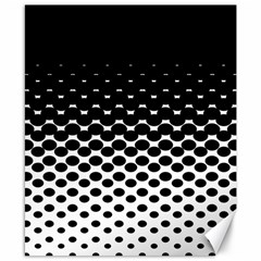 Halftone Gradient Pattern Canvas 8  X 10  by Simbadda