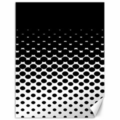 Halftone Gradient Pattern Canvas 12  X 16   by Simbadda