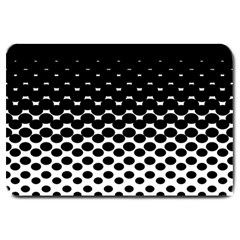 Halftone Gradient Pattern Large Doormat  by Simbadda