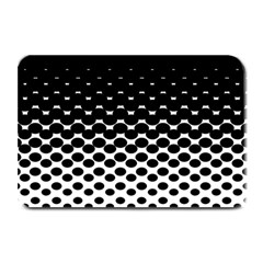 Halftone Gradient Pattern Plate Mats by Simbadda