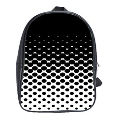 Halftone Gradient Pattern School Bags(large)  by Simbadda