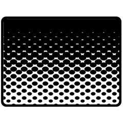 Halftone Gradient Pattern Fleece Blanket (large)  by Simbadda