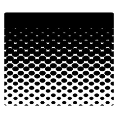 Halftone Gradient Pattern Double Sided Flano Blanket (small)  by Simbadda