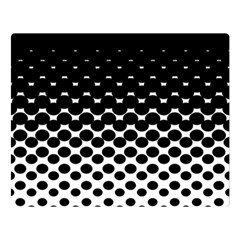 Halftone Gradient Pattern Double Sided Flano Blanket (large)  by Simbadda