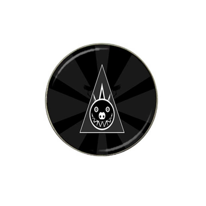 Abstract Pigs Triangle Hat Clip Ball Marker