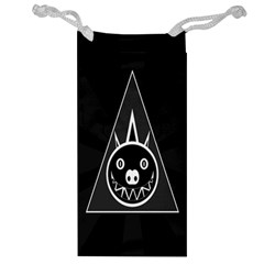 Abstract Pigs Triangle Jewelry Bag by Simbadda