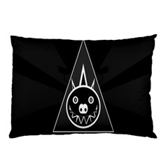 Abstract Pigs Triangle Pillow Case by Simbadda