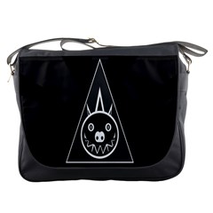 Abstract Pigs Triangle Messenger Bags by Simbadda