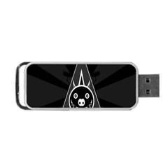 Abstract Pigs Triangle Portable Usb Flash (one Side) by Simbadda