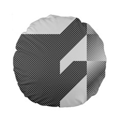 Gradient Base Standard 15  Premium Round Cushions by Simbadda