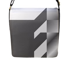 Gradient Base Flap Messenger Bag (l)  by Simbadda