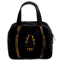 Geometry Interfaces Deus Ex Human Revolution Deus Ex Penrose Triangle Classic Handbags (2 Sides) by Simbadda