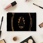 Geometry Interfaces Deus Ex Human Revolution Deus Ex Penrose Triangle Cosmetic Bag (Medium)  Front