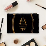 Geometry Interfaces Deus Ex Human Revolution Deus Ex Penrose Triangle Cosmetic Bag (Medium)  Back