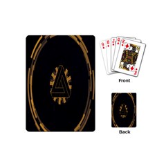 Geometry Interfaces Deus Ex Human Revolution Deus Ex Penrose Triangle Playing Cards (mini) 