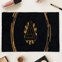 Geometry Interfaces Deus Ex Human Revolution Deus Ex Penrose Triangle Cosmetic Bag (xxl)  by Simbadda