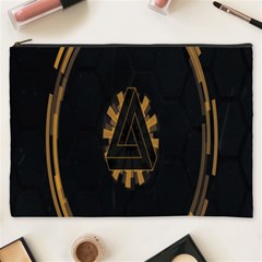 Geometry Interfaces Deus Ex Human Revolution Deus Ex Penrose Triangle Cosmetic Bag (xxxl)  by Simbadda