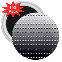 Gradient Oval Pattern 3  Magnets (100 Pack) by Simbadda