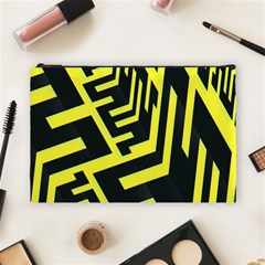 Pattern Abstract Cosmetic Bag (large)  by Simbadda